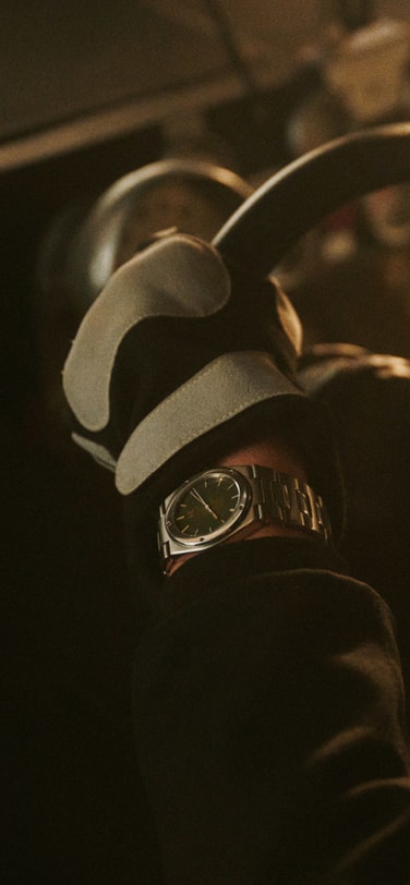 Black and White photograph of Watch designer Gerald Genta