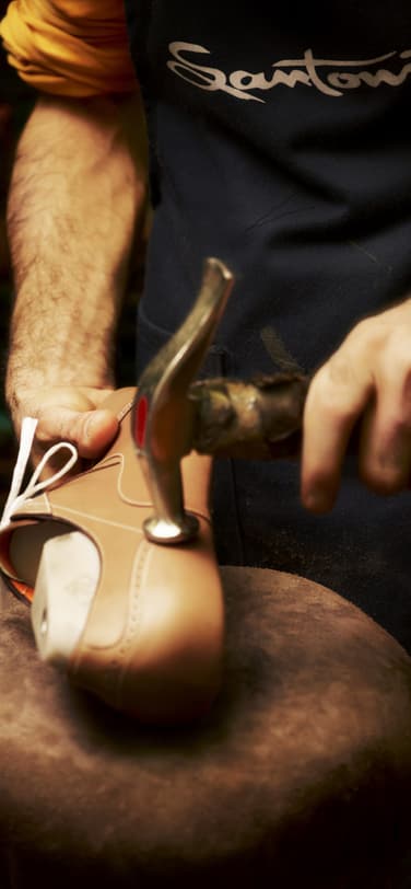 Hand-stitched seams and multiple coats of leather dye make each shoe a unique product