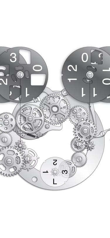 Image showing mechanical programme of the watch