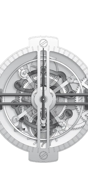 A diagram of the IWC constant force mechanism
