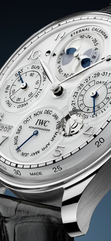 IWC葡萄牙系列永恒历腕表，月相精准度达4500万年（型号：IW501701）