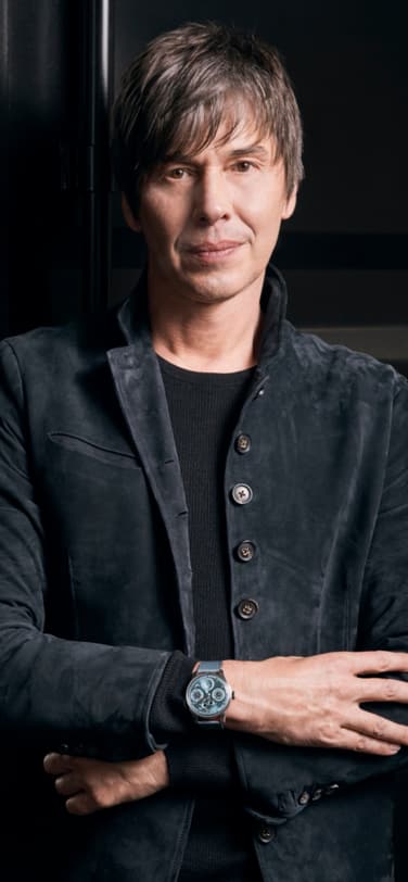 布莱恩·考克斯佩戴IWC葡萄牙系列万年历腕表，搭配地平线蓝表盘（型号：IW503703）