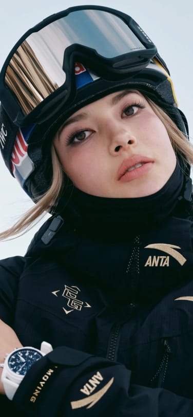 Eileen Gu wearing IWC watch