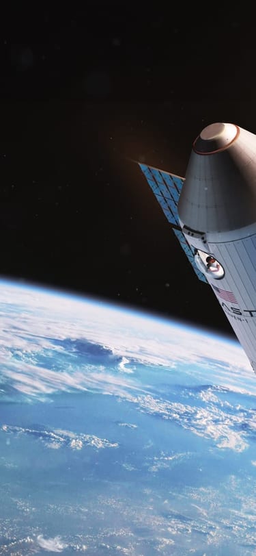 Haven-1宇宙飞船或空间站，背景为地球表面景色。