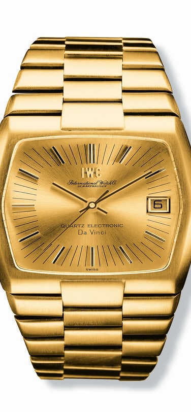 Image showing Da Vinci Perpetual Calendar watch with gold dial