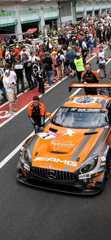 Image showing the Mercedes-AMG team car during a race.